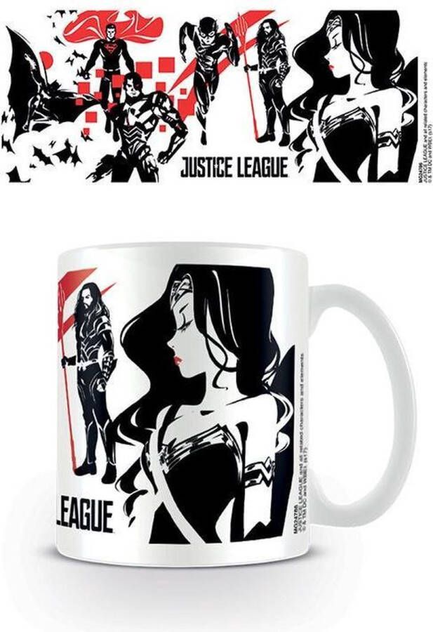 DC Comics Justice League Movie (Black Red Stencil)