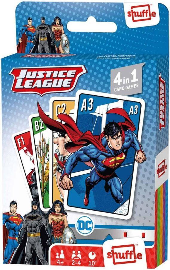 DC Comics Kaartspel 4-in-1 Justice League Karton 32-delig