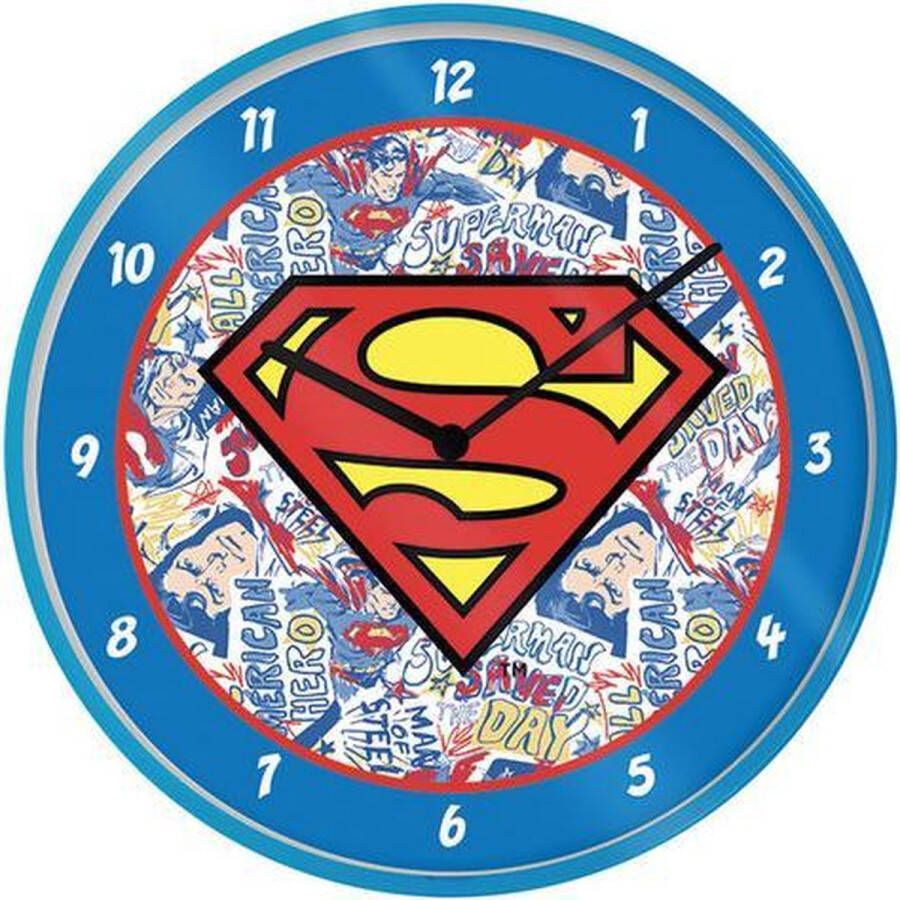 DC Comics Superman Logo 10 Clock Merchandise