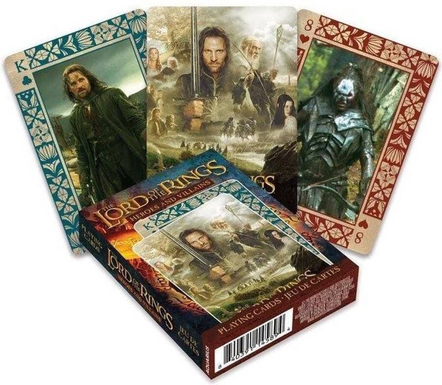 Aquarius The Lord Of The Rings Heroes And Villains Speelkaarten Multicolours