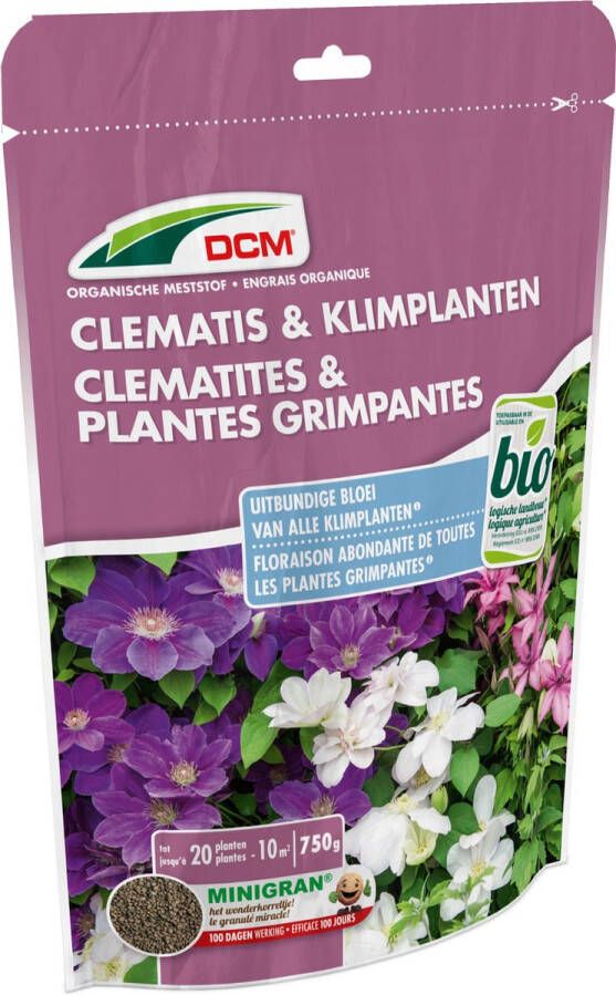 DCM Meststof Clematis & Klimplanten Siertuin meststof 0 75 kg