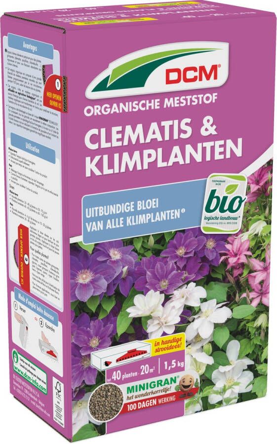 DCM Meststof Clematis & Klimplanten Siertuin meststof 1 5 kg