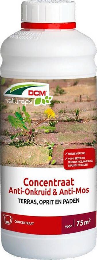 Dcm Naturapy Anti-Onkruid Anti-Mos Terras Concentraat Algen- Mosbestrijding 1 l