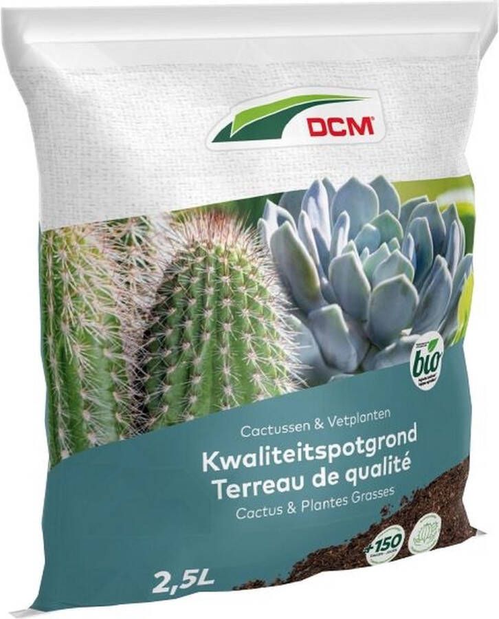DCM Ecoterra cactus en vetplanten potgrond 2.5 liter