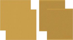DDDDD 2x theedoek + 2x keukendoek Logo Ochre