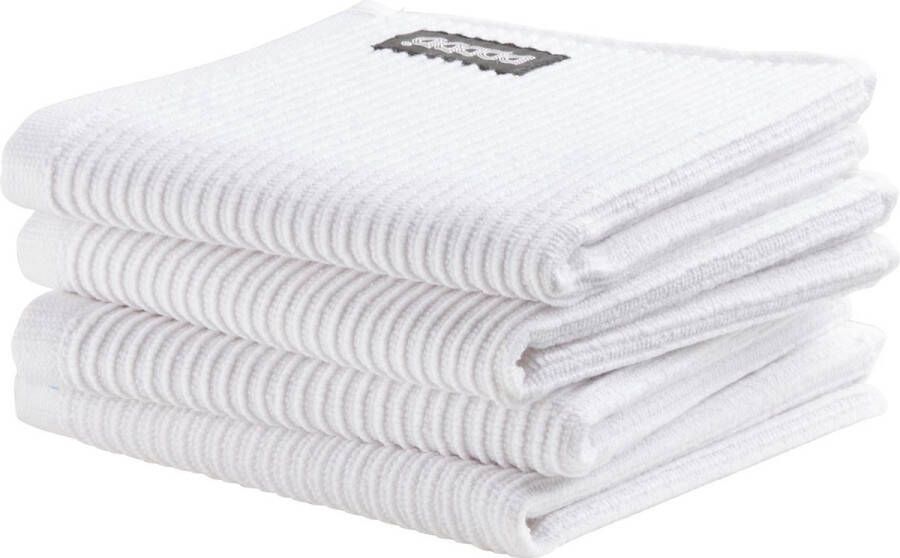 DDDDD Vaatdoek Basic Clean 30x30cm neutral white set van 4