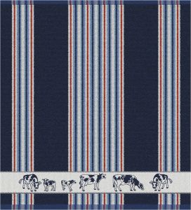 DDDDD Friesian Keukendoek (Set Van 6) 100% Katoen Blue