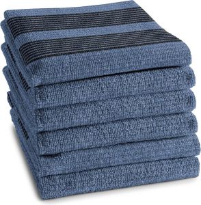 DDDDD keukendoek Baxter 50x55 cm Denim 6 stuks
