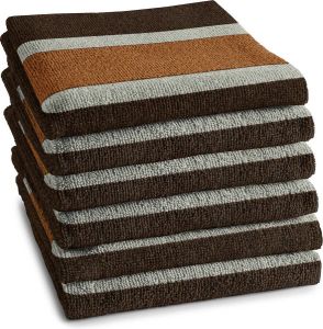 DDDDD keukendoek Tampere 50x55 cm Brown 6 stuks