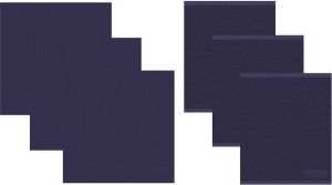 DDDDD Keukendoeken En Theedoeken Set Logo Navy Blue (3+3 stuks)