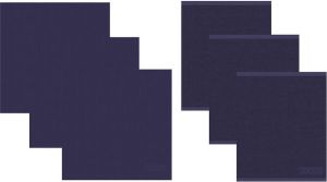 DDDDD Keukendoeken En Theedoeken Set Logo Navy Blue (3+3 Stuks)