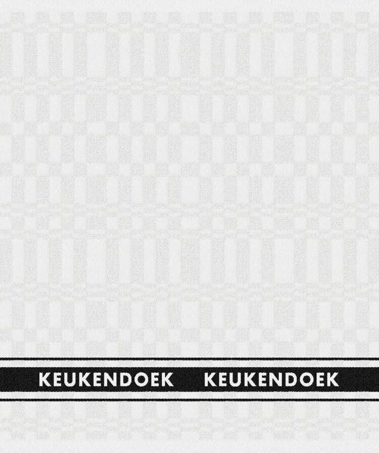 DDDDD Keukendoek Pelle 50x55cm white set van 6
