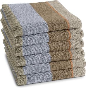 DDDDD Rico Keukendoek (Set Van 6) 100% Katoen Sand