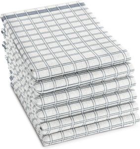 DDDDD theedoek Nation 66x65 cm Set van 6 Blauw