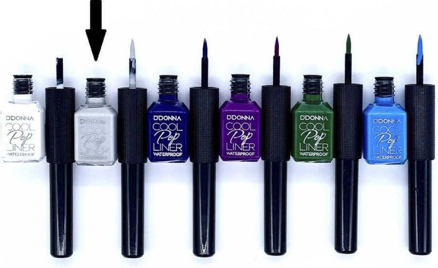 D'donna Cool Pop Vloeibare Eyeliner Waterproof Licht Grijs Nummer 2