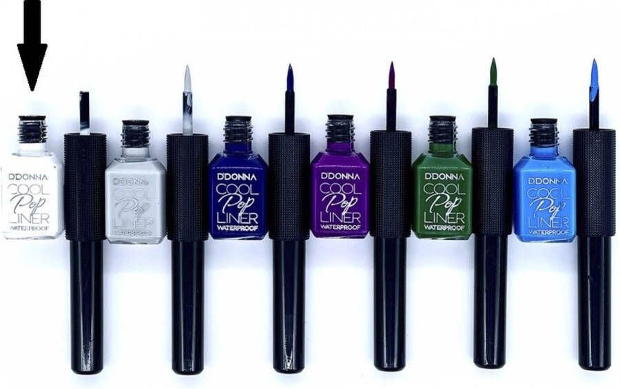 D'donna Cool Pop Vloeibare Eyeliner Waterproof Wit Nummer 1