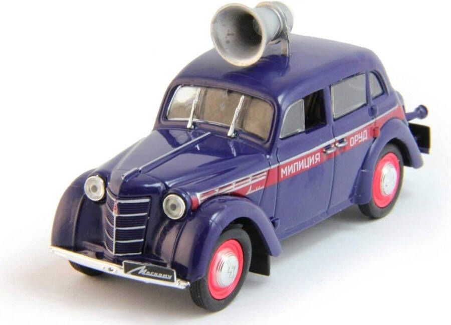 De Agostini Moskvitch 400-420 Politieauto 1 43 DeAgostini Modelauto Schaalmodel Miniatuurauto