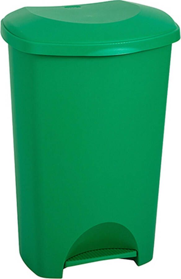 De Bries Pedaalemmer prullenbak afvalbak 50 liter – groen