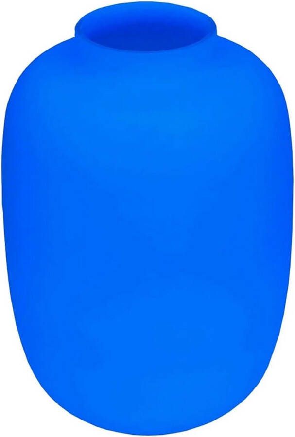 Vase The World Vaas Artic Neon Blauw Ø25 cm x H35 cm