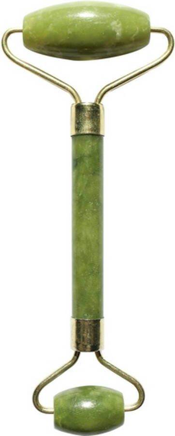 De Franse Pharmacie Jade Roller Gezichtsroller Groen Inclusief Linnen hoesje 100% Natuursteen