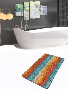 De Groen Home Badmat antislip -50x80- Deurmat voor binnen- Wc mat Toiletmat Afrika