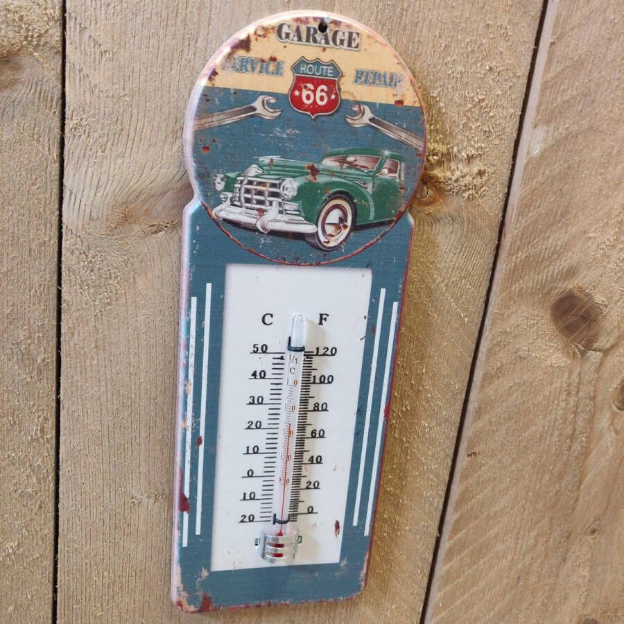 De Huismus Luxury Line Thermometer Tuin Metaal Route 66 Service Repair Shabby Vintage