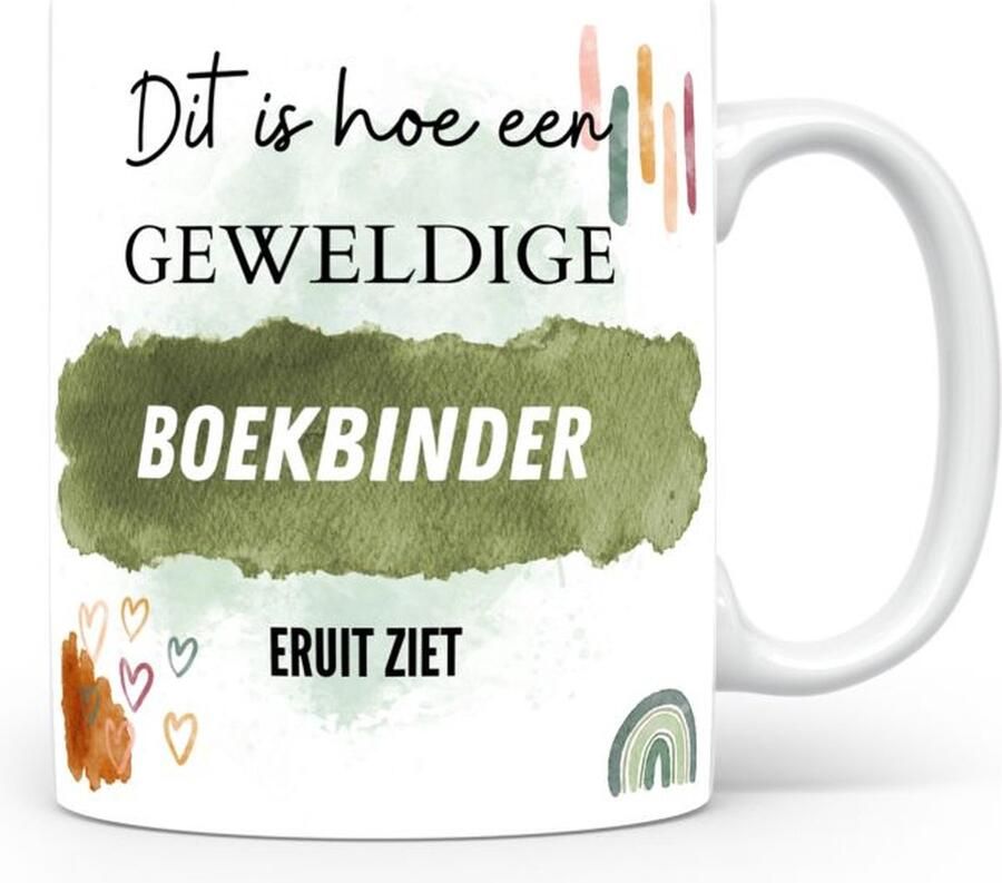 De Laaf Design Studio Mok bedrukken met beroep Boekbinder