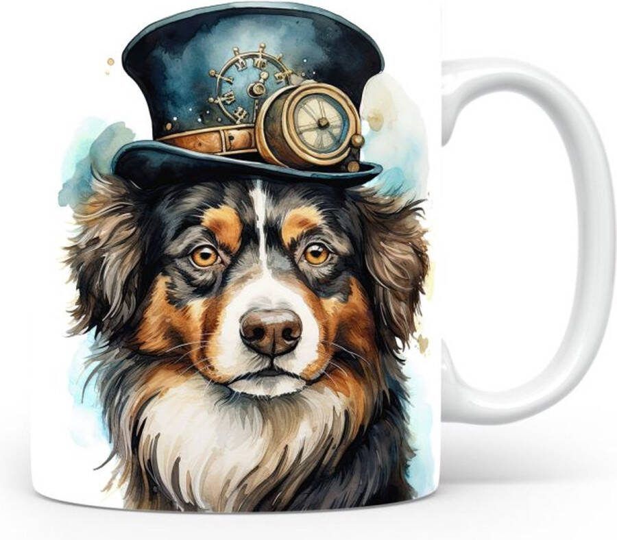 De Laaf Design Studio Mok met Australische Shepherd