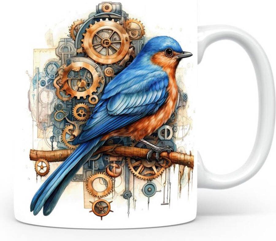 De Laaf Design Studio Mok met Oostelijke blauwe vogel
