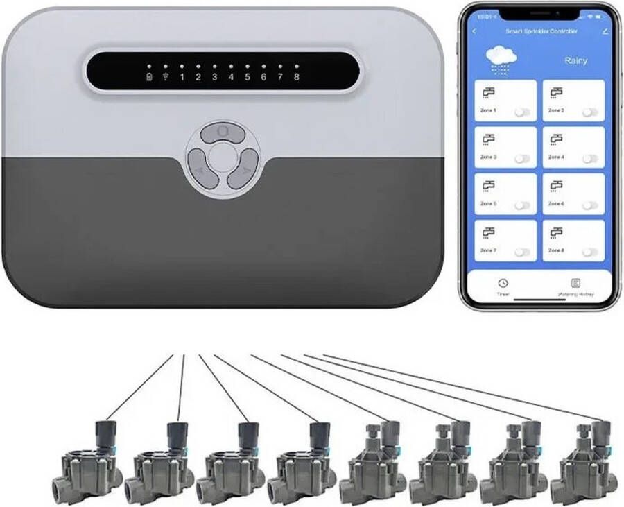 De Leverancier Automatische Waterdruppelaar Tuinsproeier Druppelsysteem Besproeiïngscomputer Water Systeem Water Sprinkler Timer Smart Irrigatiesysteem Bestuurbaar via App