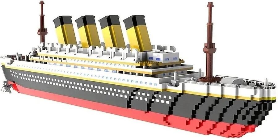 De Leverancier Titanic 3D Puzzel voor volwassenen Modelbouw meer dan 1500 bouwstenen Schaal 1:480 incl. elementensplitser Educatief Speelgoed