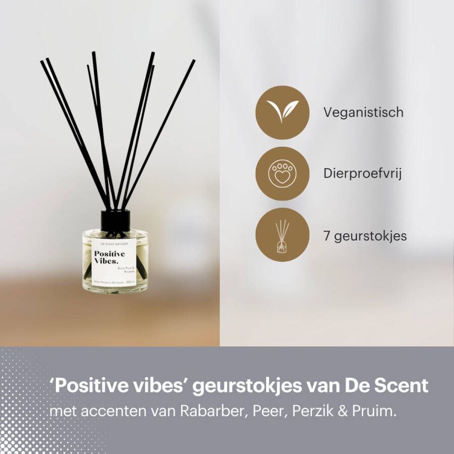 De Scent Geurstokjes 'Positive Vibes' van 7 geurstokjes 100ml