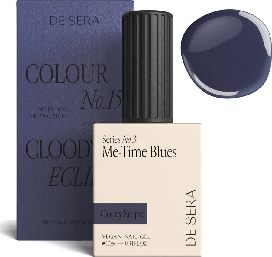 De Sera Gellak Antraciet Paarse Gel Nagellak Paars 10ML Colour No. 15 Cloudy Eclipse