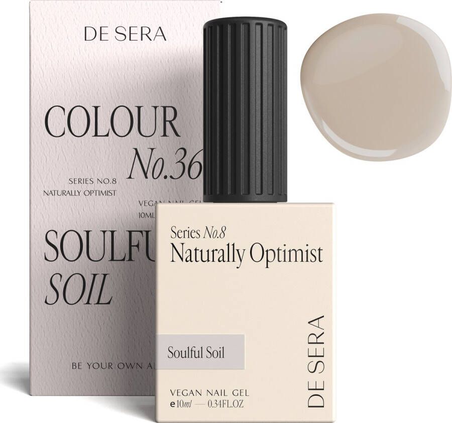 De Sera Gellak Beige Gel Nagellak 10ML Colour No. 36 Soulful Soil