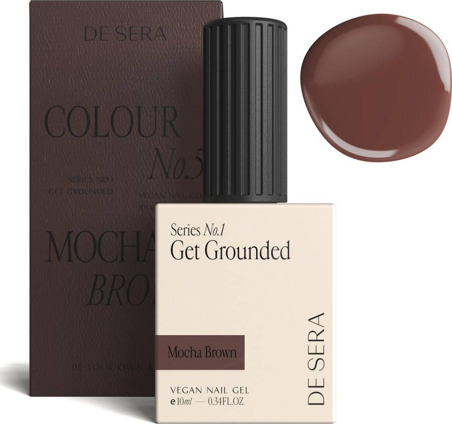 De Sera Gellak Bruine Gel Nagellak Bruin 10ML Colour No. 5 Mocha Brown