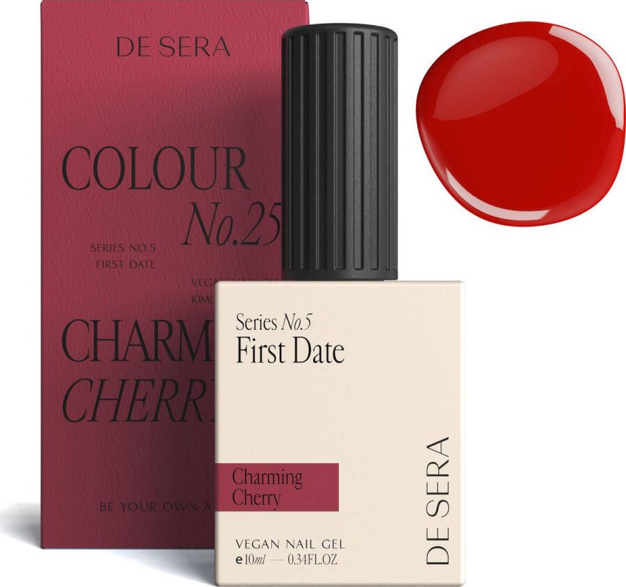 De Sera Gellak Donker Roze Gel Nagellak Roze 10ML Colour No. 25 Charming Cherry