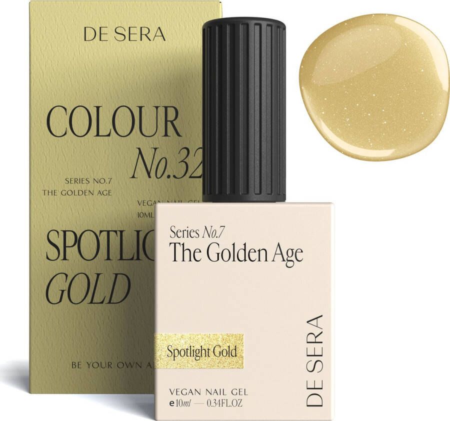 De Sera Gellak Goude Gel Nagellak Goud 10ML Colour No. 32 Spotlight Gold