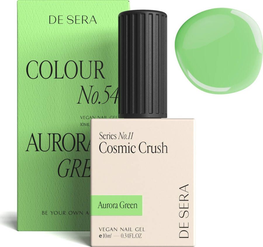 De Sera Gellak Groene Gel Nagellak Groen 10ML Colour No. 54 Aurora Green