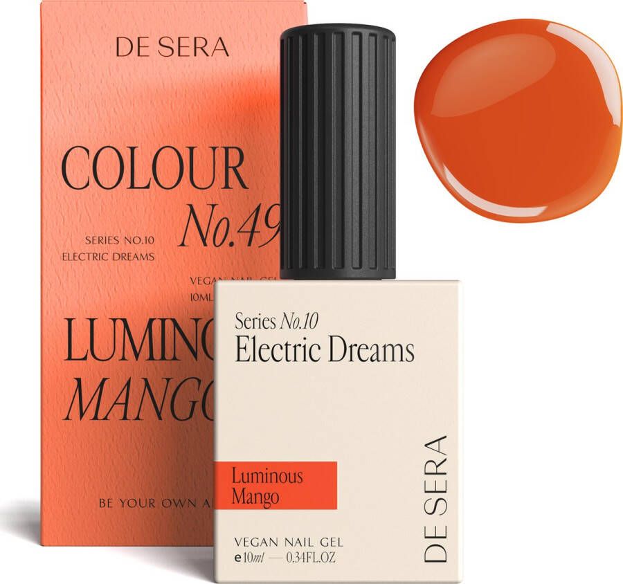 De Sera Gellak Neon Oranje Gel Nagellak Oranje 10ML Colour No. 49 Luminous Mango