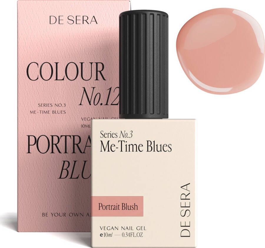 De Sera Gellak Oranje Gel Nagellak Licht Zalm 10ML Colour No. 12 Portrait Blush