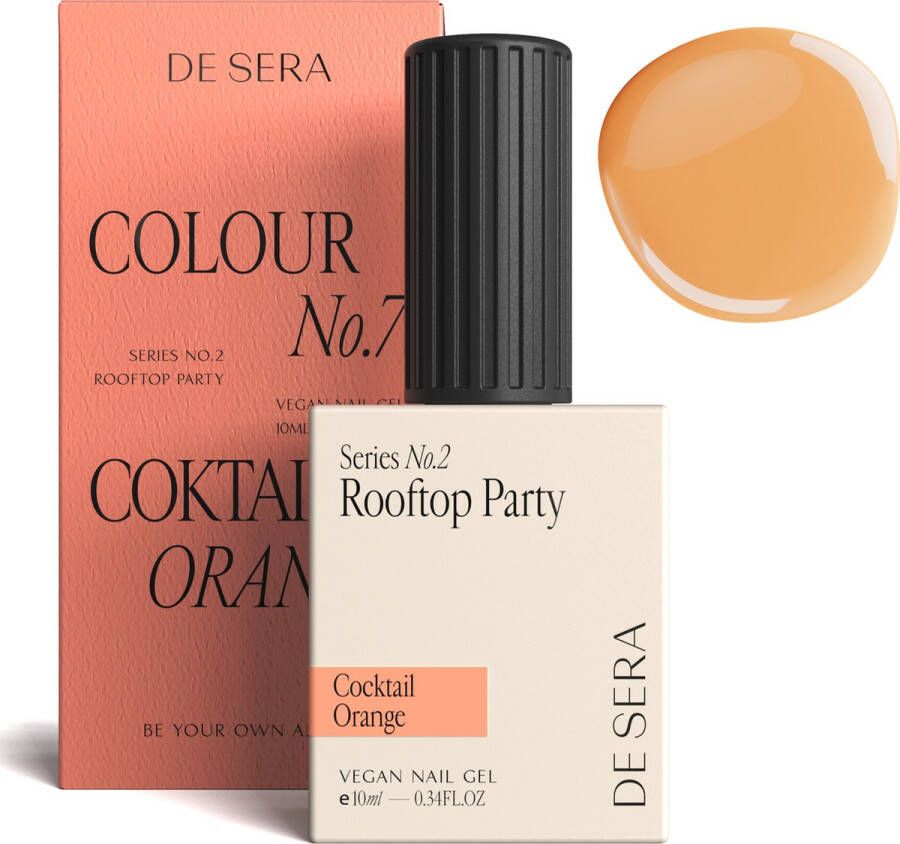 De Sera Gellak Pastel Oranje Gel Nagellak Oranje 10ML Colour No. 7 Cocktail Orange