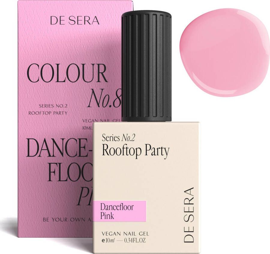 De Sera Gellak Pastel Roze Gel Nagellak Roze 10ML Colour No. 8 Dance Floor Pink