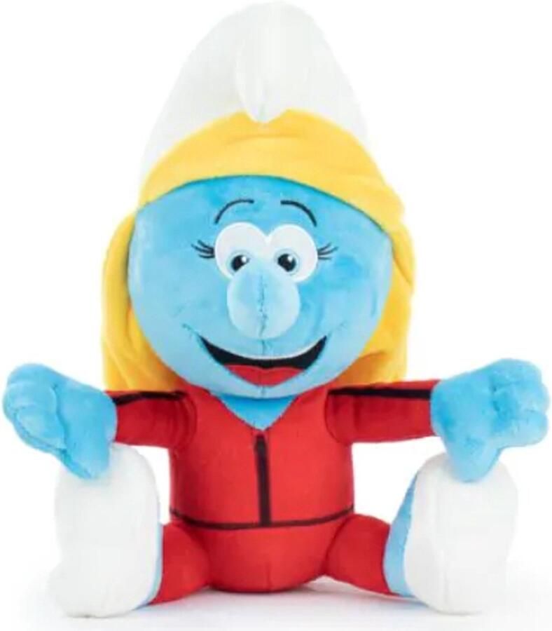 De Smurfen Smurfin Rood Pakje Pluche Knuffel 30 cm {The Smurfs Plush Toy Speelgoed Knuffelpop Knuffels voor kinderen jongens meisjes Potige Smurf Brilsmurf Grote Smurf Knutselsmurf Smurfin Gargamel Azrael}