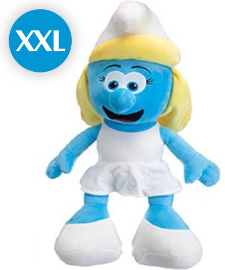 De Smurfen Smurfin Pluche Knuffel XXL 100 cm {The Smurfs Plush Toy Groot Speelgoed Knuffelpop Knuffels voor kinderen jongens meisjes XL Grote Potige Smurf Brilsmurf Grote Smurf Knutselsmurf Smurfin Gargamel Azrael}