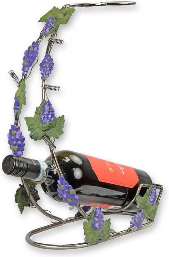 De Splinter bv EEN BLIKKEN FLESSENHOUDER DRUIVEN A TIN BOTTLE HOLDER GRAPES