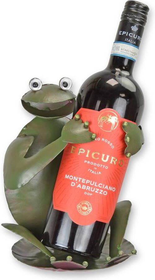 De Splinter bv EEN BLIKKEN FLESSENHOUDER KIKKER A TIN BOTTLE HOLDER FROG