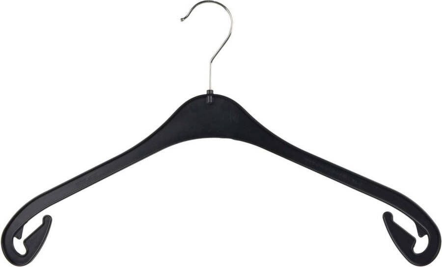 De Winkelinrichter.nl Set van 30 zwarte kledinghangers kinderhangers kunststof 33cm NA33