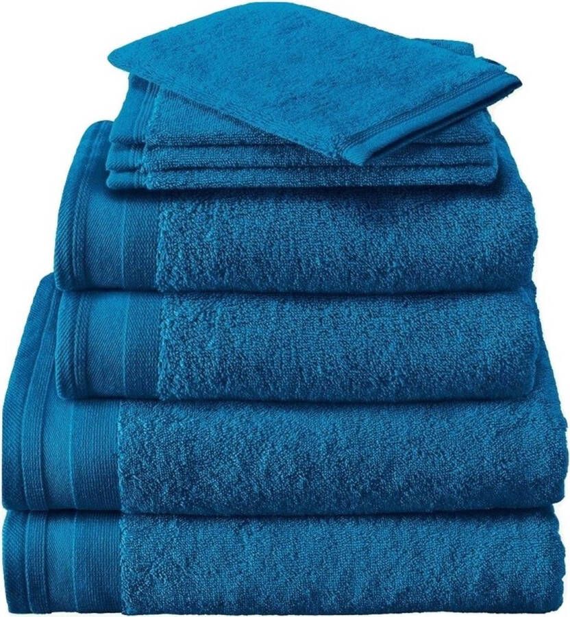 De Witte Lietaer badhanddoek excellence pacific blauw 100 150cm