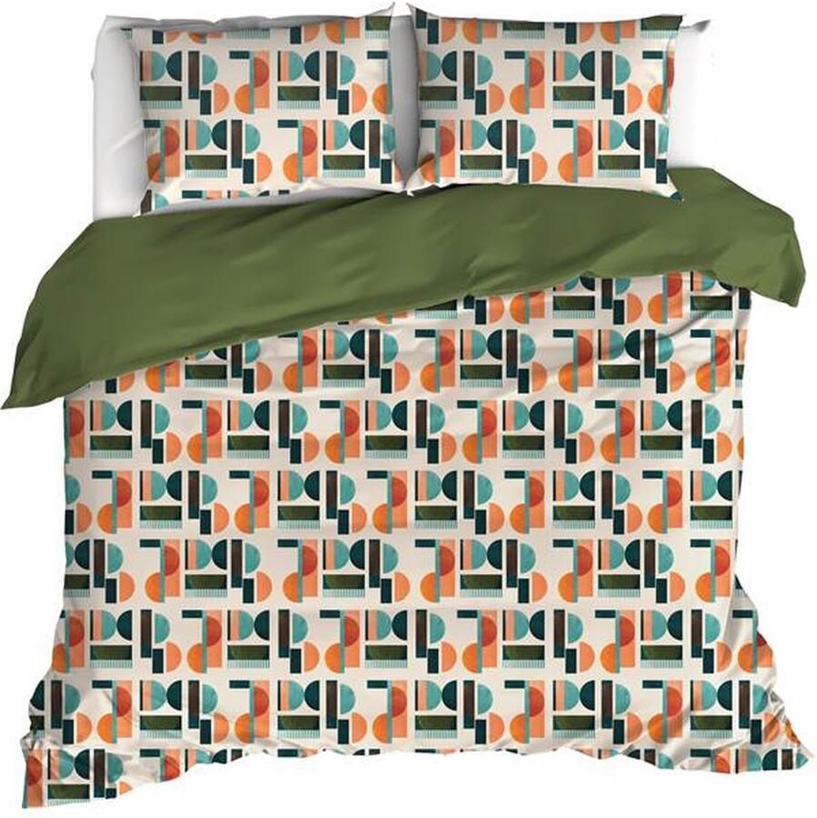 De Witte Lietaer Lisboa Dekbedovertrek Lits-jumeaux 240x200 220 cm Grenoble Green