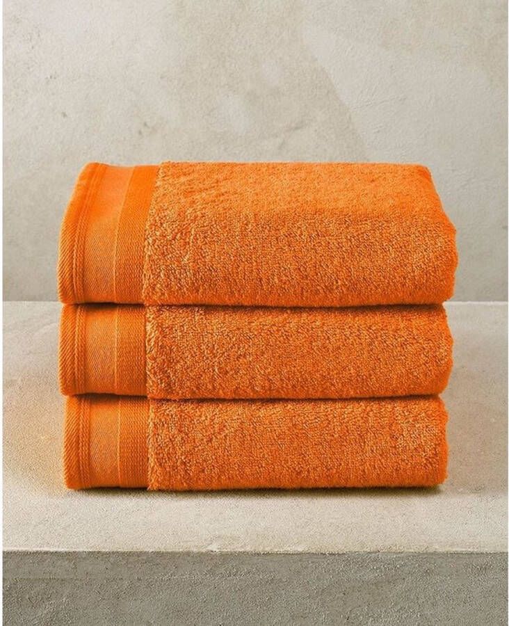 De Witte Lietaer Excellence Papaya Orange Handdoek 50 100